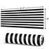 White and Black Stripes Gaming Mouse Pad